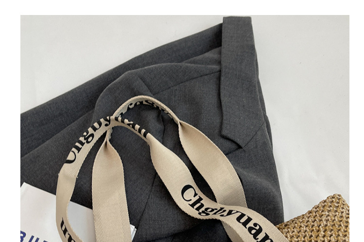 Women's Bags Woven Straw Bag Women's Large Capacity New Autumn And Winter Versatile Single Shoulder Beach Bag Commuter Bucket Bag_voghion.com