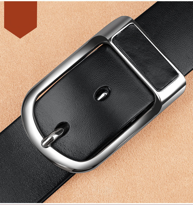 Herrengürtel Retro-Gürtel mit Dornschließe, modischer Herrengürtel für Business und Freizeit, Anzughose, Jeans, Netz, Promi-Stil_voghion.com