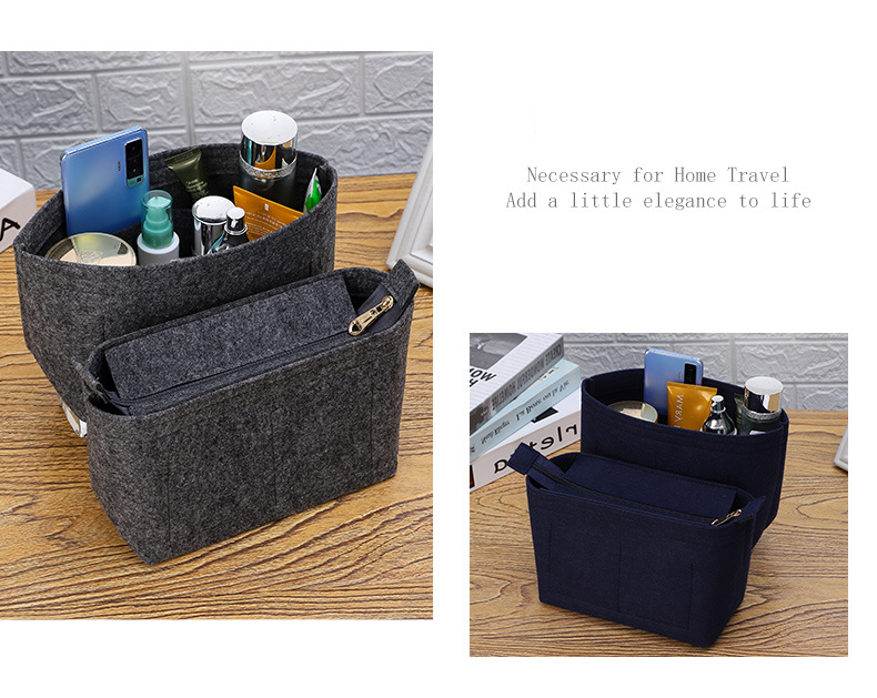 Tascheneinsätze Offener Reißverschluss Bucket Bag, Innenfuttertasche, Innenfuttertasche, Stütztasche, Mitteltasche, Funktionelle Aufbewahrungstasche_voghion.com