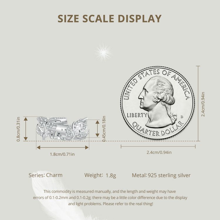 Ciondolo piuma in argento sterling, BSC1049_voghion.com