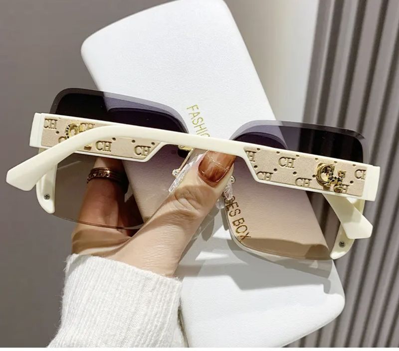 Lunettes de soleil tendance à paillettes fines pour femmes, protection UV, nouveau style 2025_voghion.com