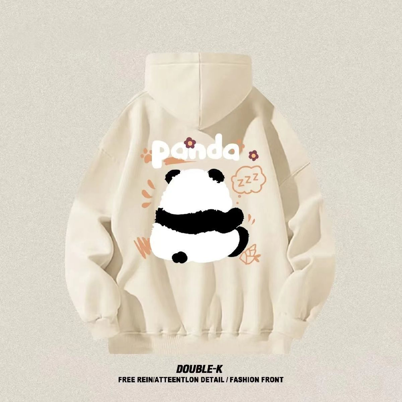 Kadınlar için sonbahar ve kış kapüşonlu sweatshirt büyük boy gevşek artı kadife ceket ins_voghion.com