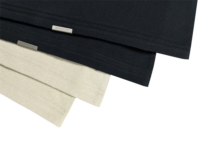 T-shirt pour homme, imprimé requin, délavé, manches courtes, style vintage, ample, endommagé, ancien_voghion.com