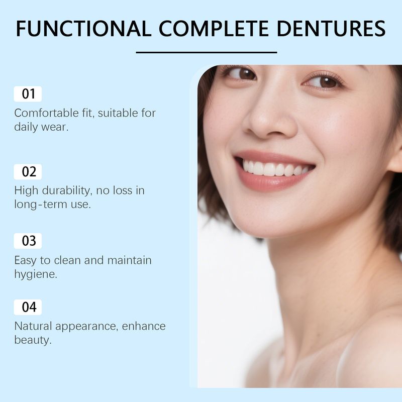 Modification Kit Daily Aesthetic Vacation Denture Comfortable Material Shows Natural Smile_voghion.com