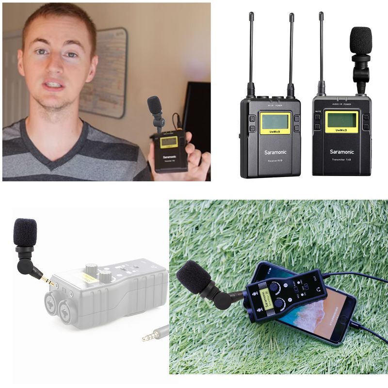 Saramonic SR-XM1 3.5mm TRS Plug and Play Microphone for DSLR Cameras Camcorders Audio Mixer Recorder Zoom Live Streaming_voghion.com