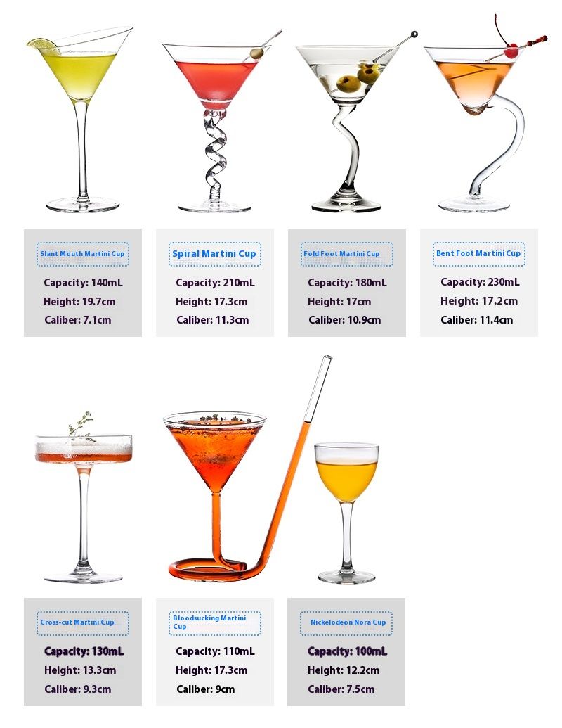 Creative Glass Cocktail Personalized Combination Bar Martini Internet Red Goblet Set Champagne Cup_voghion.com