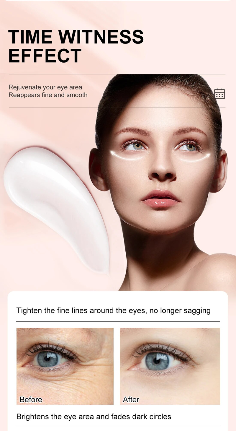 Cremă de ochi cu peptide, ser de colagen, antirid, îndepărtarea cearcănelor, îngrijirea ochilor împotriva umflăturilor și a pungilor de albire_voghion.com