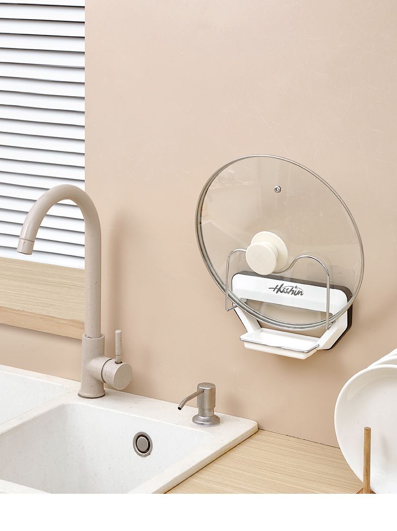 Pot Lid Wall-Mounted No-Drill Kitchen Storage Multi-Functional Household Organizer Cutting Multi-Layer Chopping Board_voghion.com