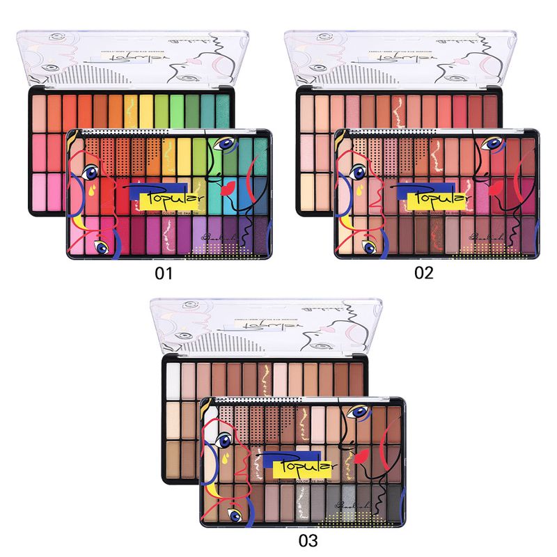 Sombra de ojos de color mate de treinta y nueve placas recomendada, color perla grande, resistente al agua, para fiesta de estudiantes, maquillaje asequible_voghion.com