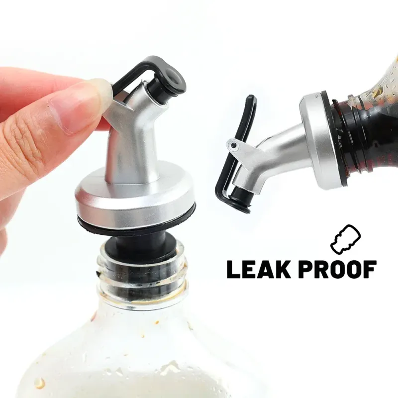 Leak-Proof Wine Bottle Pourer Set - Olive Oil Spout Stopper Dispenser Bar Tools 1/5pcs_voghion.com