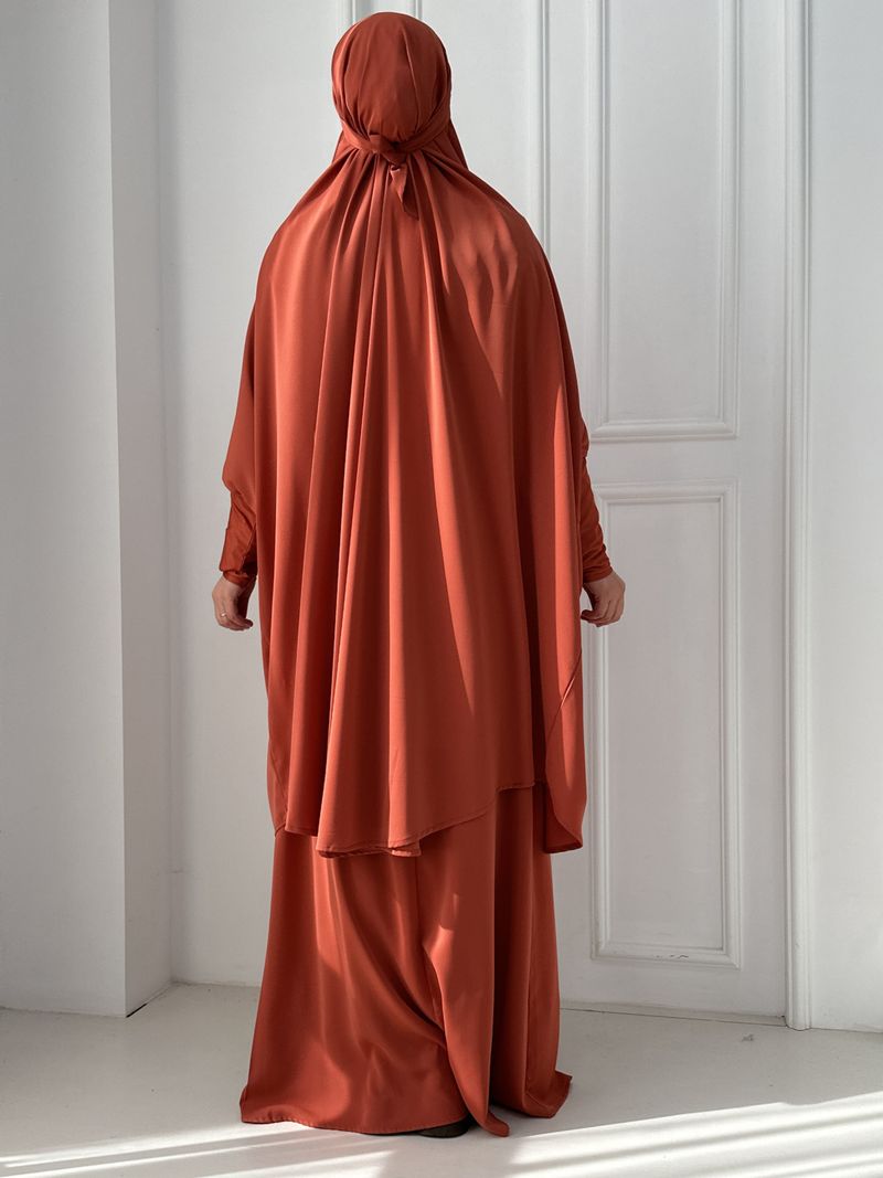 2025Loriya Large Hem Solid Color Top + Skirt Two-Piece Set LR423_voghion.com