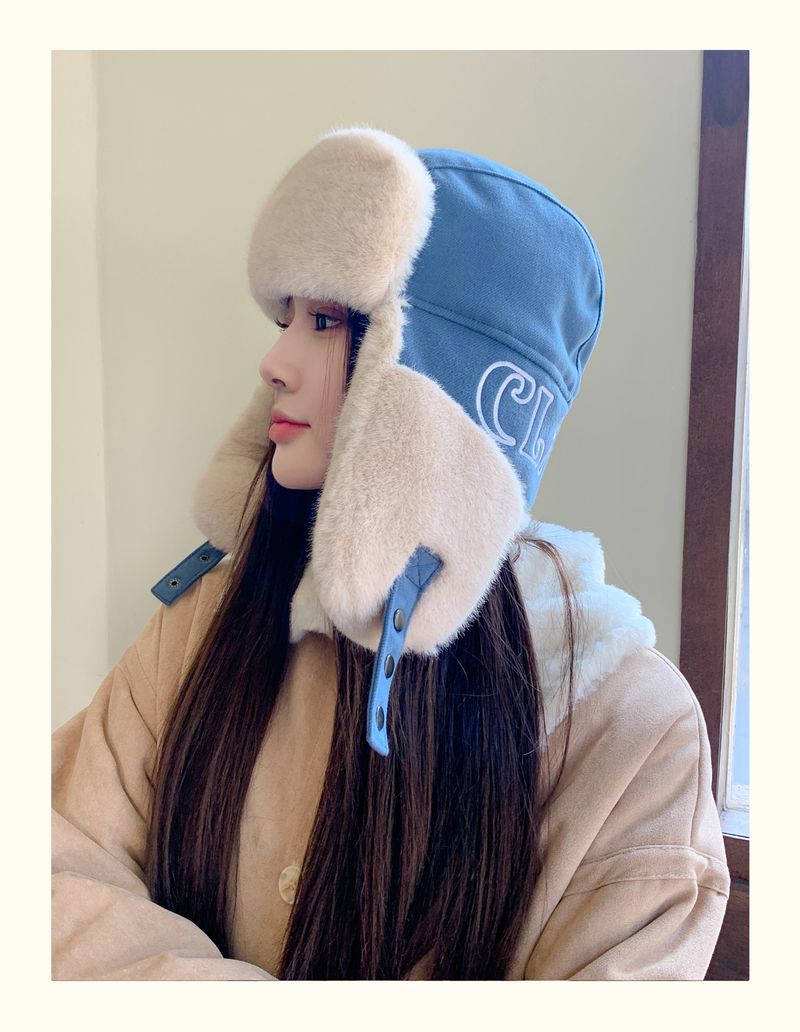 Cappello Lei Feng per uomo e donna dello stesso stile, autunno e inverno, caldo e spesso, in peluche, versatile, per ciclismo, sci e protezione per le orecchie._voghion.com