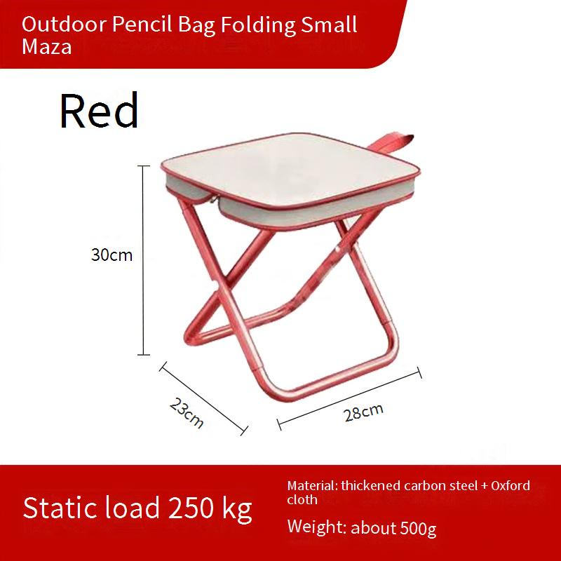 Portable Handbag Folding Chair - Ultra-Compact Camping Stool For Fishing Picnics & Travel Lightweight Foldable Seat With Carry Bag_voghion.com