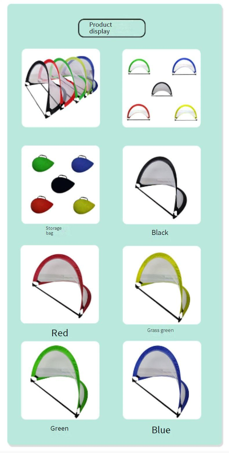 Porta da calcio per bambini a montaggio rapido - Rete da calcio pieghevole portatile per divertimento e allenamento in famiglia all'aperto_voghion.com