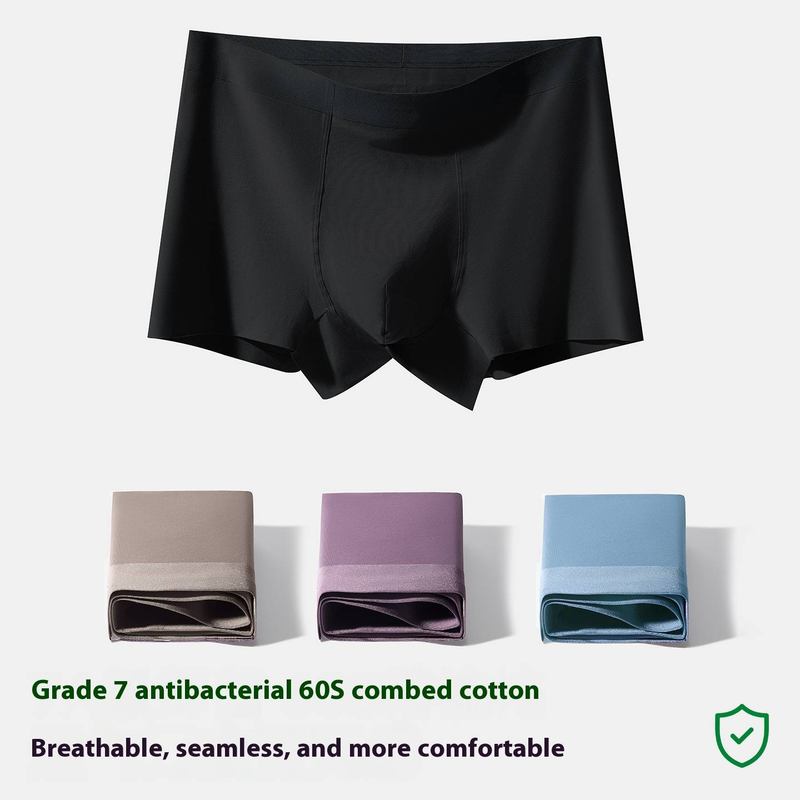 Herrenunterwäsche aus reiner Baumwolle, atmungsaktive Boxershorts, große Größe, nahtlose Baumwollhose für Jungen, 7a, antibakterielle Schritthose_voghion.com