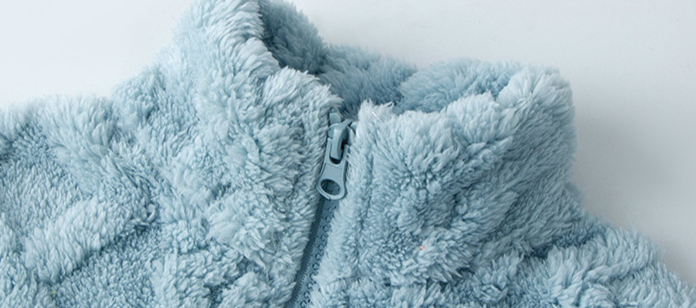 Pijama de franela para niños - Pijama polar suave y cálido con cremallera para niños y niñas (3-8 años, 100-140 cm) - Morado, verde claro, azul cielo_voghion.com