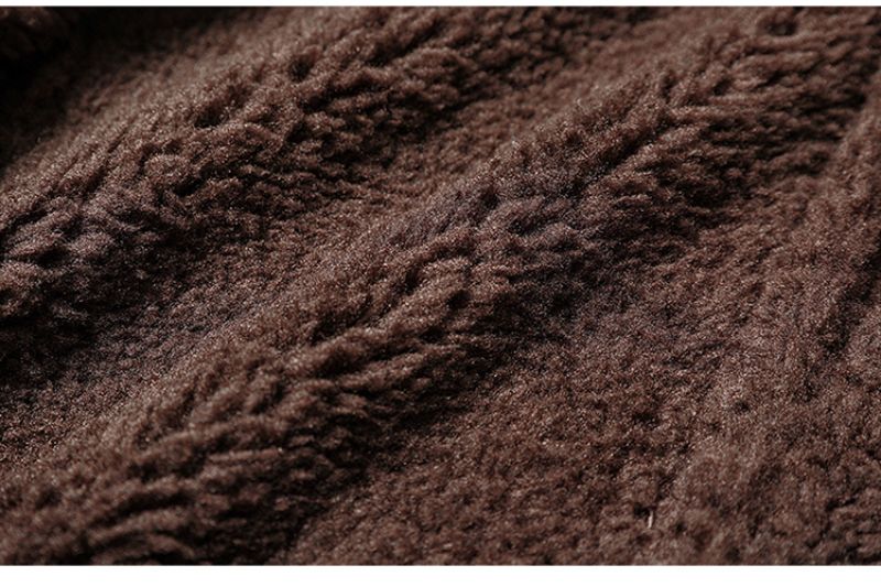 Men's Aviator Style PU Leather Jacket With Embroidered Patches, Fleece-Lined Biker Coat For Winter (Black, Brown, Vintage Brown)_voghion.com