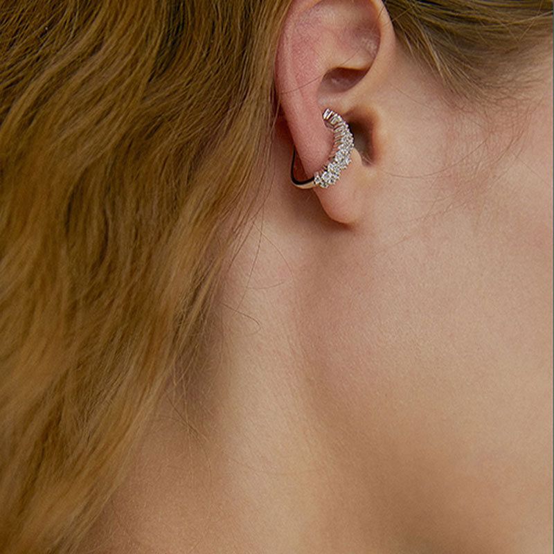 Manschette im minimalistischen Stil ohne Piercing, hochwertiger, schlichter Nischen-Ohrclip, koreanische, schicke Hip-Hop-Persönlichkeitsohrringe_voghion.com