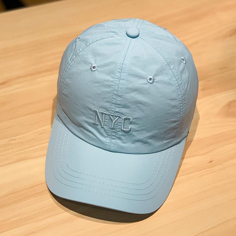 Cappello da baseball estivo da donna, sottile, in tessuto ad asciugatura rapida, con ricamo coreano, con lettera, protezione solare, per uomo e donna_voghion.com