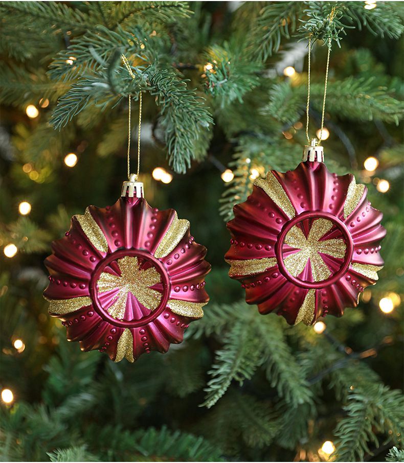 Ensemble de 18 décorations de Noël en plastique métallisé or rose – Décorations à suspendre pour sapin, couronne et décoration de table de fêtes_voghion.com