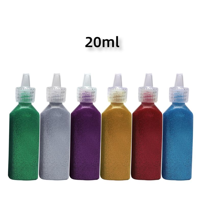 Spot flash glue DIY handmade creative glitter powder glue stereo glue pen viscous wholesale_voghion.com