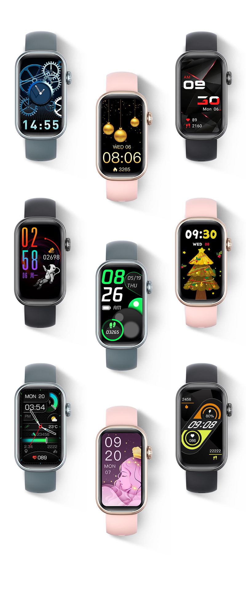 Digital Watches Smart Watch Qs50 Waterproof Temperature, Heart Rate, Blood Oxygen, Female Menstrual Cycle Reminder Dialing Call Smartwatch_voghion.com