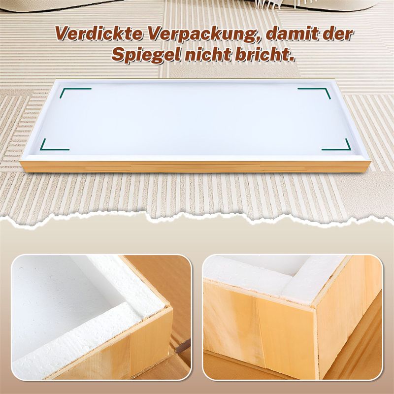 Ganzkörperspiegel 45x155 Cm In Schwarz, Mit Abgerundeten Kanten, Bruchsicherem Floatglas, Freistehend Oder Wandmontierbar, Moderne_voghion.com