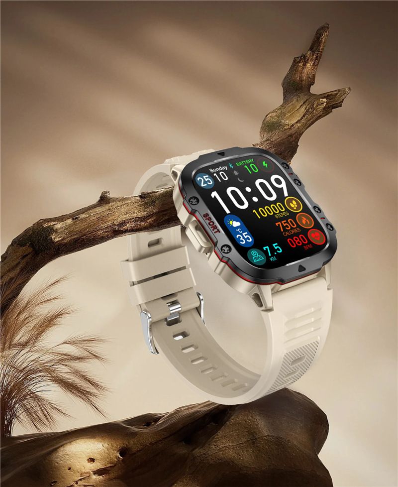 Orologio sportivo da corsa Qx11 Bluetooth intelligente con cardiofrequenzimetro e chiamata, Giappone_voghion.com