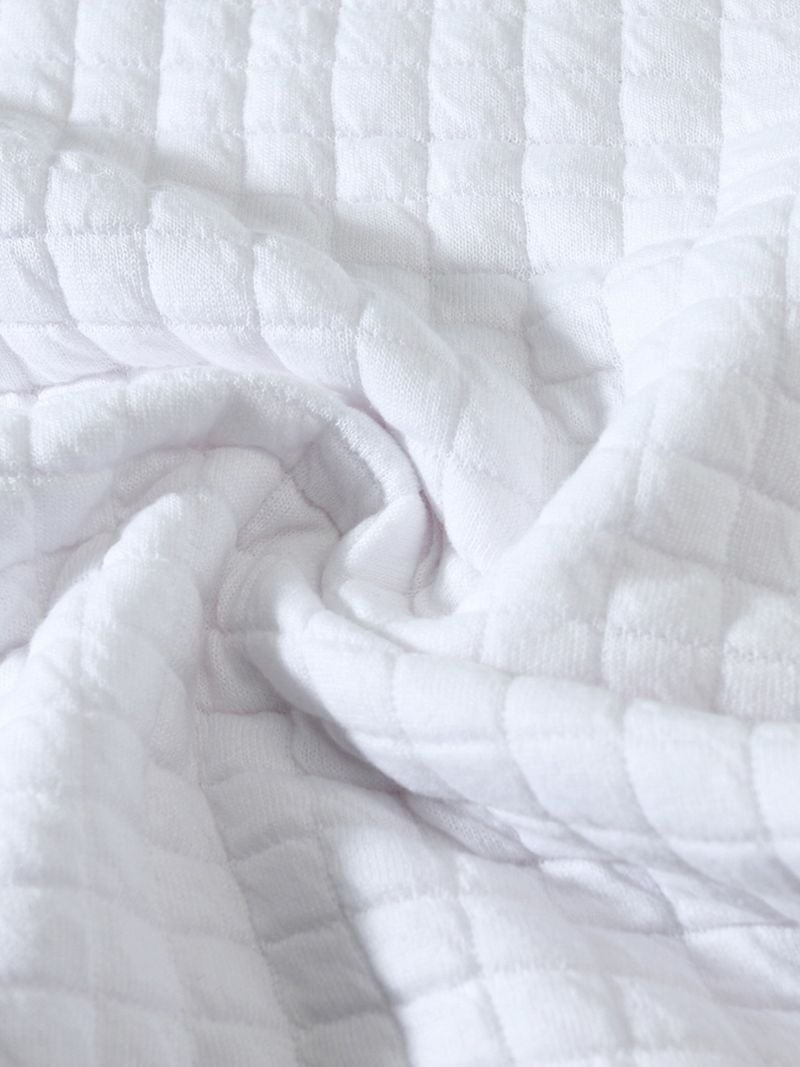 Slim-Fit Herren-Langarmshirt – Strukturiertes Micro-Check-Rundhals-Baselayer (220 g/m² Polyester) – Unifarbenes Freizeit-T-Shirt (S-XXXL)_voghion.com