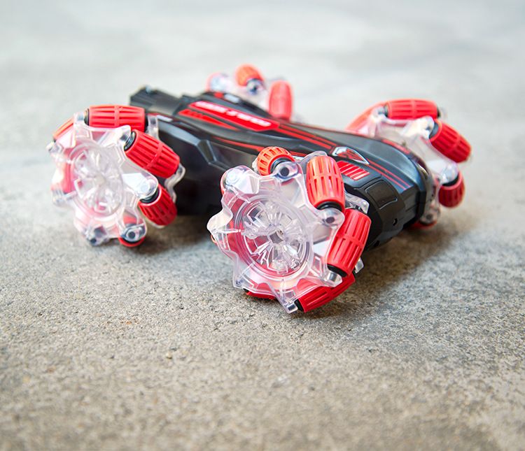 Auto radiocomandata acrobatica a 2 lati - Giocattolo telecomandato fuoristrada 4WD Drift con luci a LED e controllo gestuale, capovolgi e rotola per bambini (idea regalo)_voghion.com