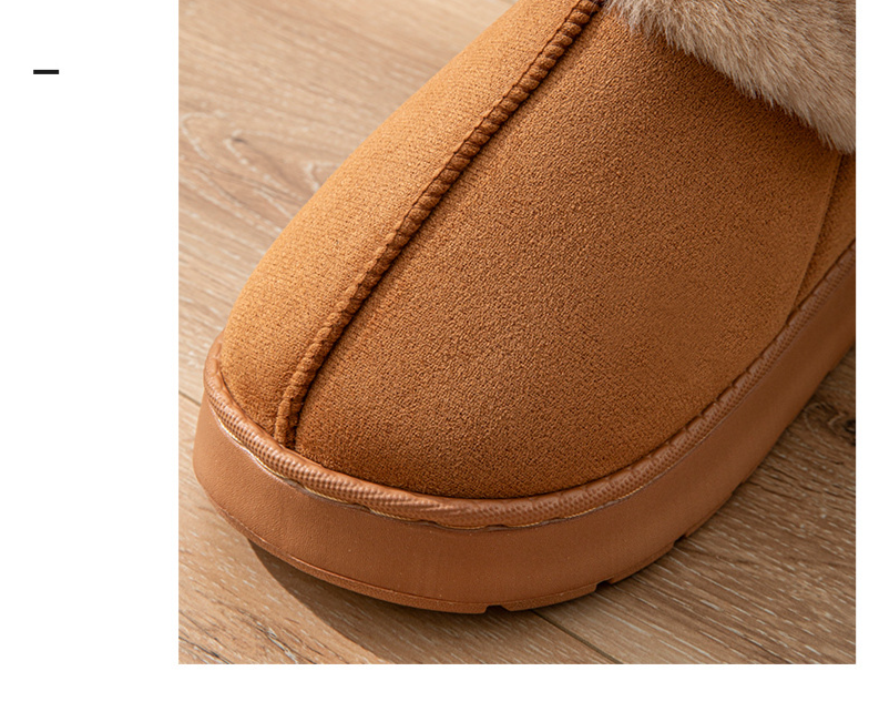 Herbst und Winter Plüsch Baumwollschuhe gute warme Zuhause verdickte wollige wasserdichte Paar High-Top Baumwollpantoffeln_voghion.com