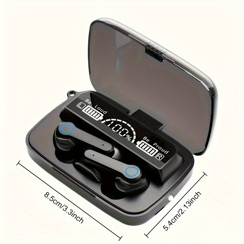 Kabelloser Kopfhörer, klares, wasserdichtes Sport-Headset mit LED-Leistungsanzeige_voghion.com