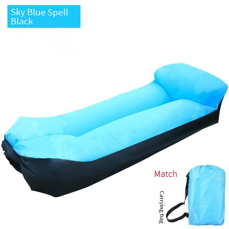 Portable Inflatable Lounger Camping Air Sofa Beach Mat Quick Inflation Lightweight Supports 300lbs_voghion.com