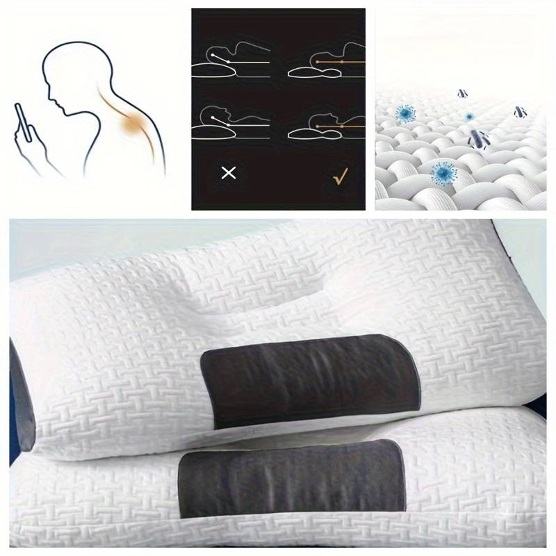 Soft And Breathable Woven Heart-themed Pillow, Neck Support, Easy To Wash, Available On Both Sides, Comfortable All Day Long_voghion.com