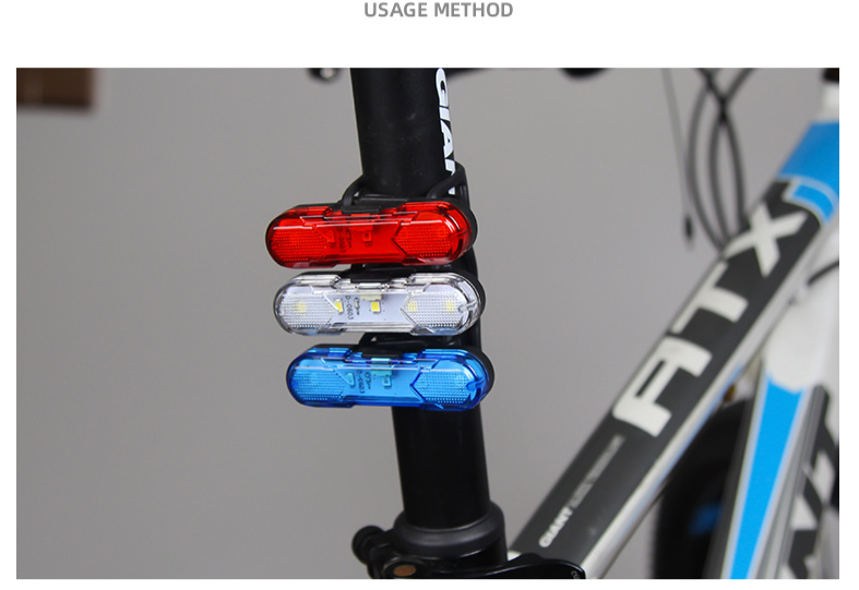 Fahrradrücklicht, Nachtfahr-Sicherheitserinnerungslicht, USB-Schnellladewarnung, Rücklicht, Fahrradausrüstung, Zubehör_voghion.com