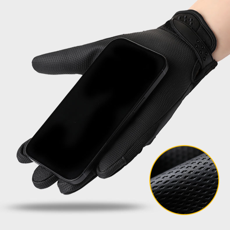 Gants de cyclisme tactiques pour entraînement en extérieur, moto, antidérapants, résistants à l'usure, écran tactile, PU, pour hommes, doigts longs, coque rigide, protection_voghion.com