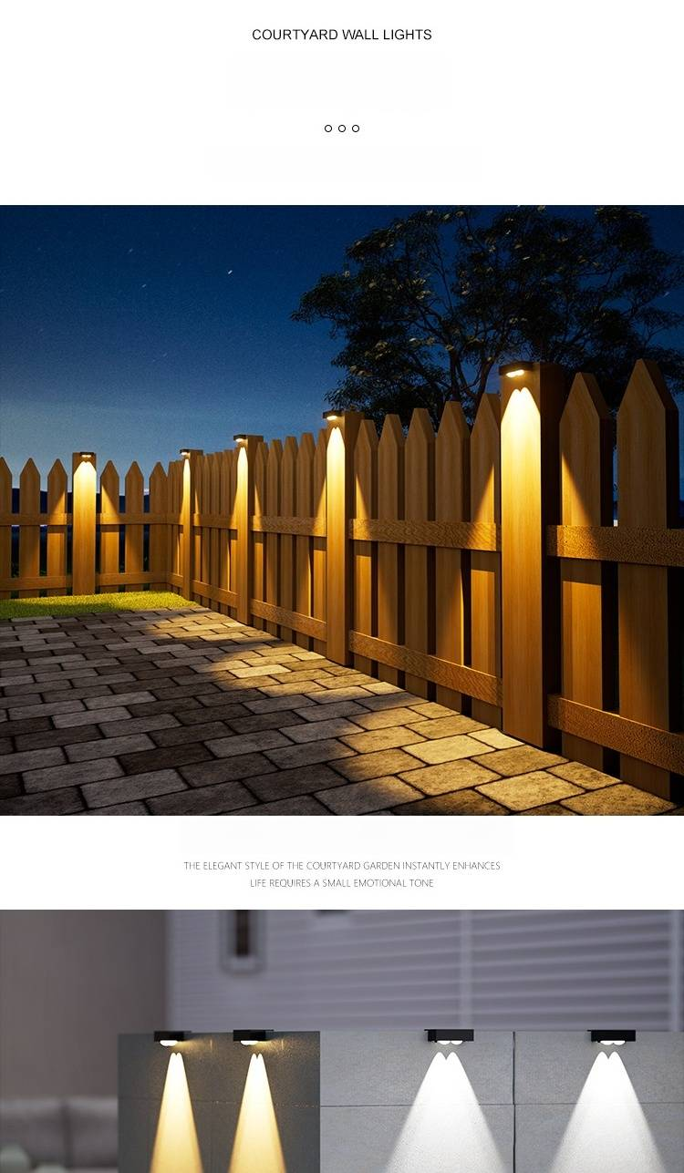 Solar-Stufenleuchten für den Außenbereich, Wandleuchten mit automatischer Ein-/Ausschaltung für Treppen, Garten, Terrasse, Weg – wasserdichte LED-Terrassenbeleuchtung (weißes/warmes Licht)_voghion.com