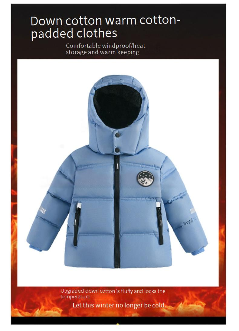 Boys' Winter Jacket With LED Light-Up Design – Thick Insulated Hooded Coat (100-155cm, Black/Army Green/Light Blue/Navy)_voghion.com