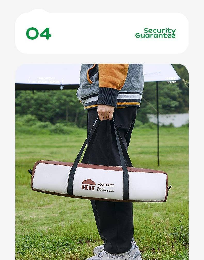 KK Tree Heavy-Duty Camping Canopy Tent – 4x3m Windproof & Waterproof Sun Shelter, UV50+ Black Vinyl Coated Awning For Outdoor Adventures_voghion.com