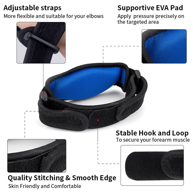 PCS Adjustable 1 Elbow Support Basketball Tennis Golf Elbow Support Strap Elbow Pads Lateral Pain Syndrome_voghion.com