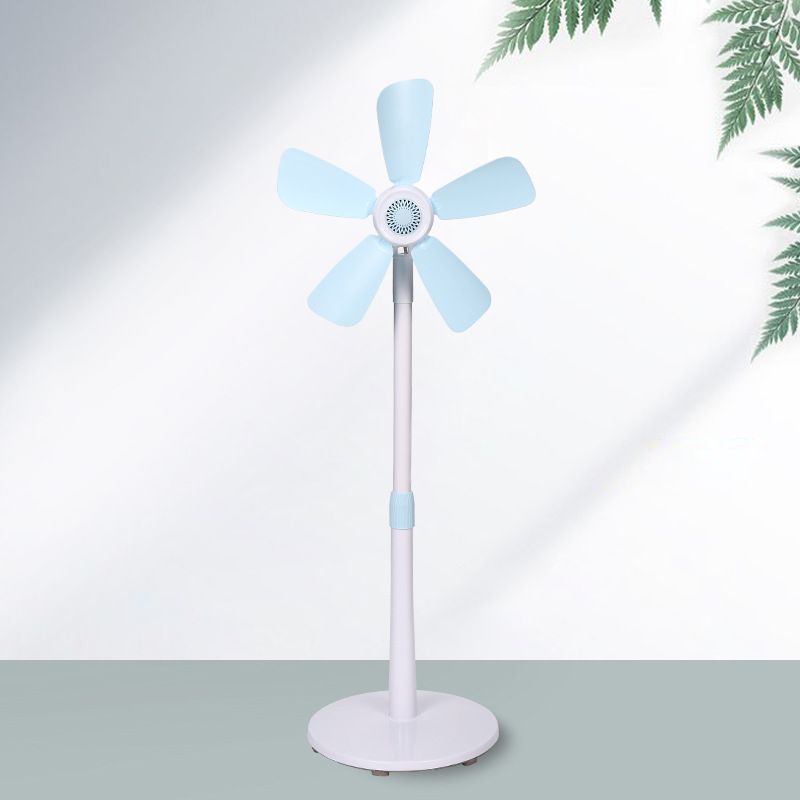 Verticale huishoudelijke kleine vloerventilator met zachte bladen voor studenten, bureau, stille slaapzaal, telescopische elektrische ventilator voor naast het bed_voghion.com