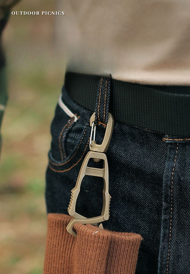 Nuovo guanto Artifact Outdoor Fibbia da appendere Portachiavi da cintura leggero in plastica per barbecue con clip anti-smarrimento rapido_voghion.com