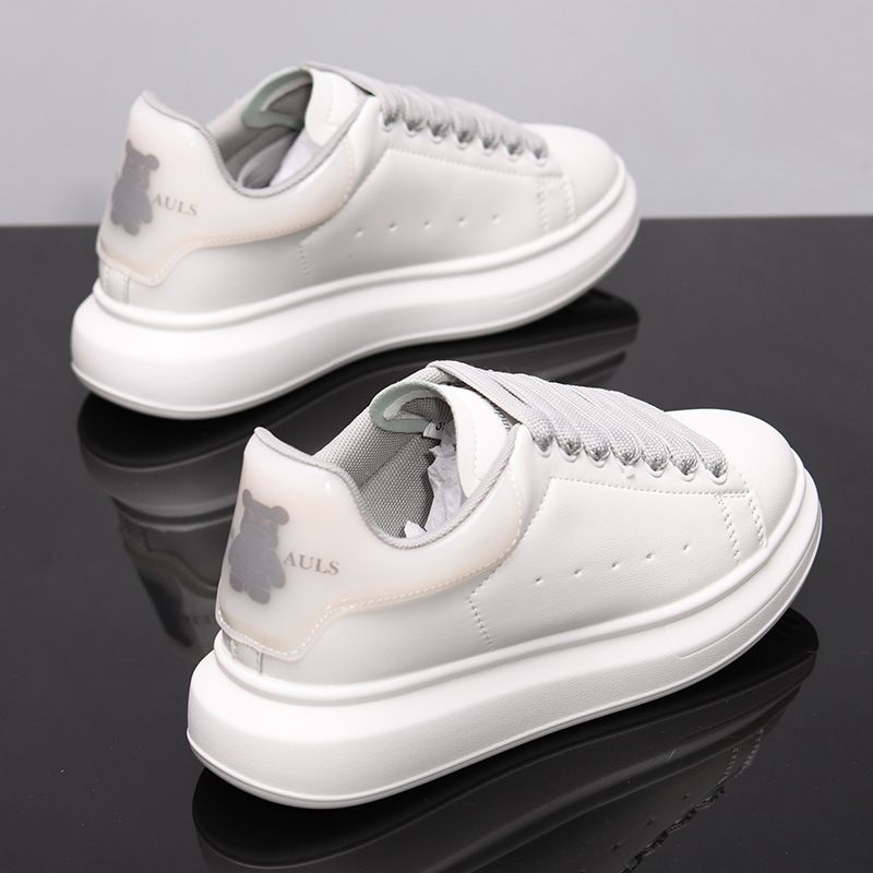 Kangmai Qun Witte Heren Violent Bear Trendy Merk Lente en Herfst Casual Sneakers Koppel Veelzijdige Sportschoenen Dames_voghion.com