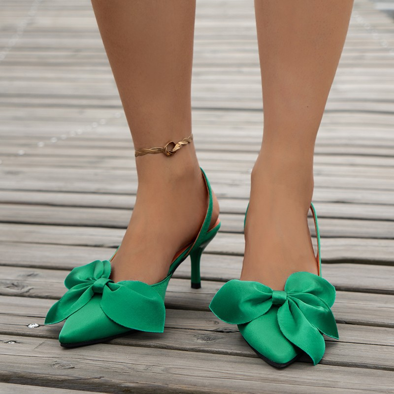 2024 Estate Nuovo Baotou, Back Air, Stile Tinta Unita, Eleganti e Sandali Con Tacco Alto Di Piccole Dimensioni per Le Donne_voghion.com