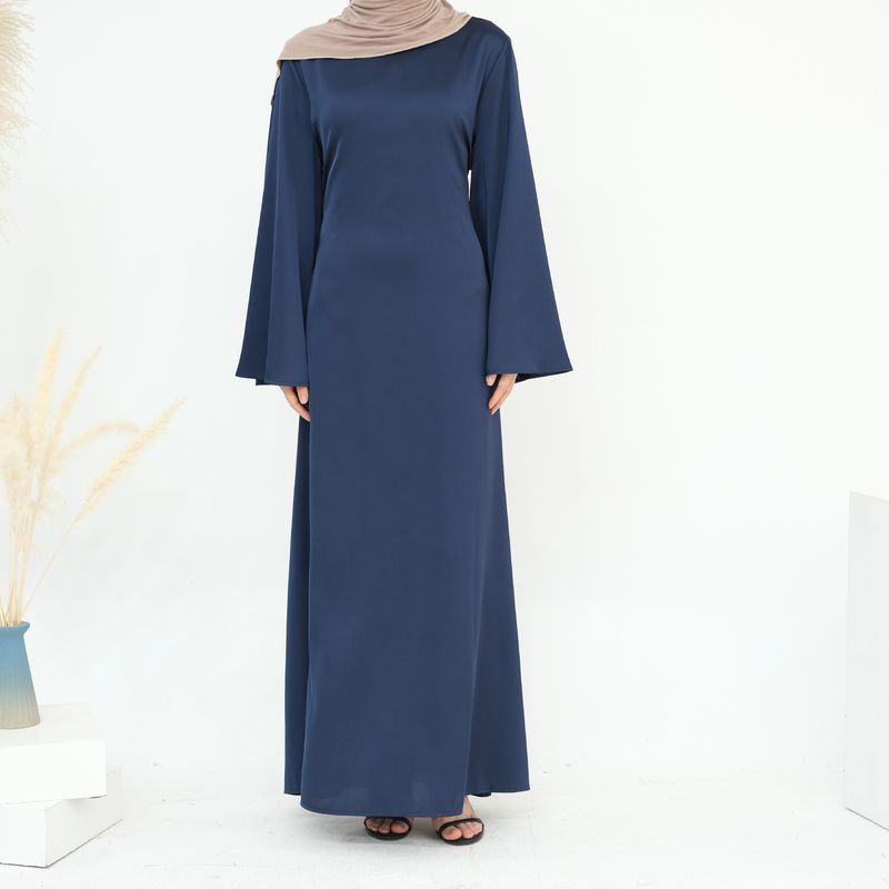 Damenbekleidung Mode Schlanke Taille Dubai Türkisch Elegantes Kleid_voghion.com