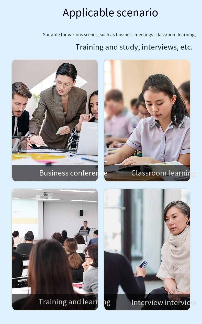High-definition Noise Reduction Digital Voice Portable Classroom Training Conference Learning Voice-activated Recorder_voghion.com