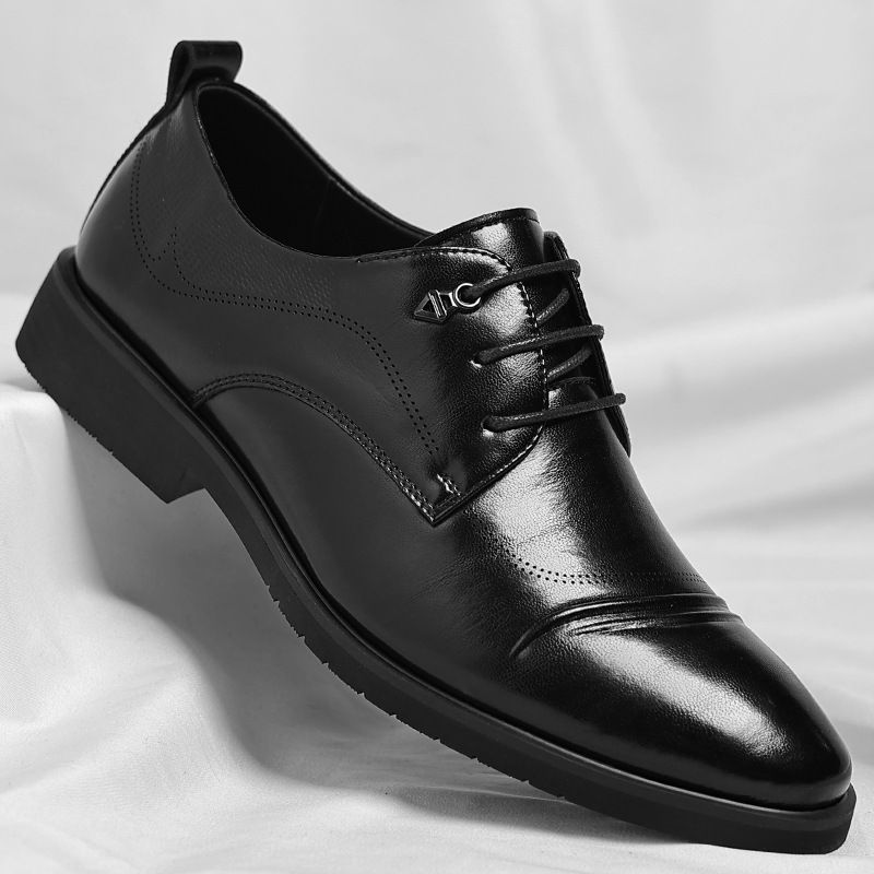 Leder 2025 Frühling Neue Business Formale Herrenmode Plus Größe Derby Schuhe Trend_voghion.com