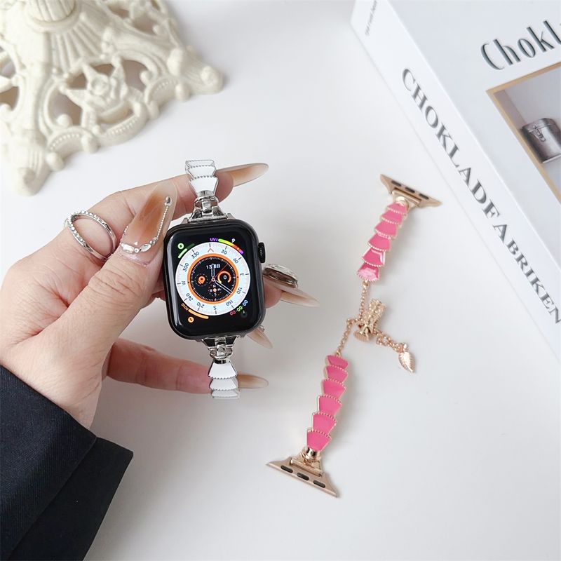 Stainless Steel Strap for iWatch Ultra 2 Se 9/8/7/6 Fashion Bracelet Watch Strap 42/44/45/49mm 38/40/41mm_voghion.com