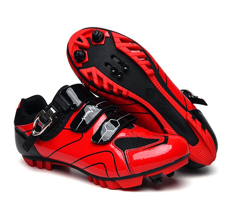 Fahrradschuhe mit Schloss für Herren und Damen, Fahrradschuhe für den Außenbereich, Straßensport, reflektierende Streifen mit Schlössern, Mountain Road Cycling Power-Schuhe_voghion.com