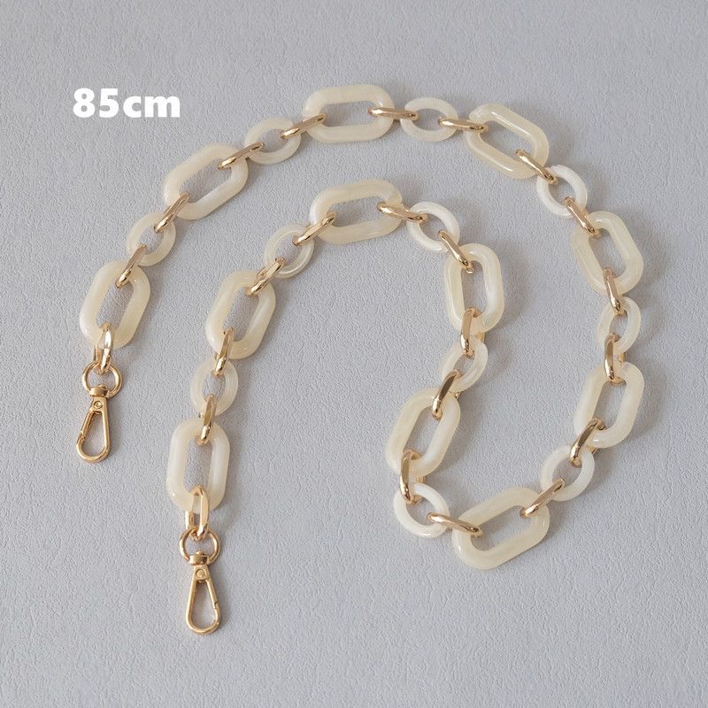 Shoulder Strap Accessories Mixed Gold Bag Resin Thick Acrylic Phone Chain_voghion.com